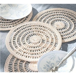Hot Selling Rattan Placemat <b>Woven</b> Table Plate Mats Braided Seagrass Placemats for Dining Table Wholesale - Product Image 4