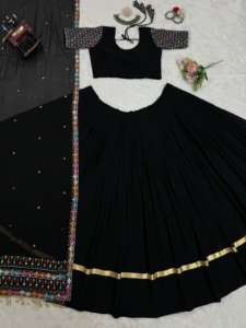 Lancement d'une nouvelle tenue de soirée de créateur Look Heavy Faux Georgette Top Palazzo & Dupatta Set With Embroidery Sequence - Product Image 2