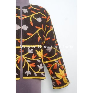 Veste en coton tissé avec logo personnalisé, broderie artisanale, fabrication artisanale, coupe-vent, multicolores - Product Image 2