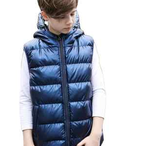 Chaleco acolchado de alta calidad transpirable acolchado invierno cálido espesar chalecos acolchados sin mangas con capucha desmontable chalecos hinchados OEM - Product Image 1