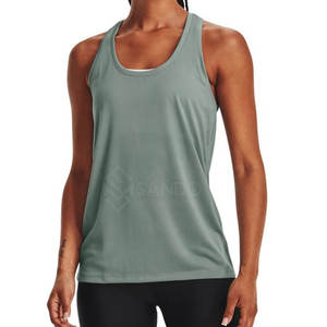 Mujeres con estilo de algodón Poliéster Gimnasio Fitness Tank Tops Transpirable Estilo casual en el mejor precio - Product Image 1