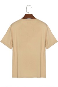Camiseta Unisex de Cuello Redondo y Manga Corta para Adultos, Talla XL, Color Caqui, Poliéster/Algodón, Ecológica - Product Image 3