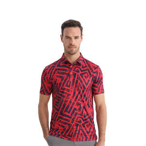100% algodón ligero para hombre para camisetas de polo, ropa deportiva de secado rápido, antiarrugas para uso en la oficina, impresión por sublimación de punto - Product Image 1