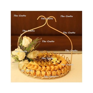 Soporte de aluminio dorado para chocolate, tamaño y forma personalizados, soporte para servir postres para uso en fiestas de bodas - Product Image 6