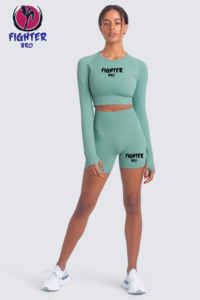 Ropa femenina de verano Chaqueta con cremallera Top Conjunto a juego Jogger Conjunto de pantalones cortos de dos piezas Chándales de mujer - Product Image 4