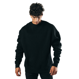 OEM ODM para Venta al por Mayor de Sudaderas de Cuello Redondo de Poliéster/Algodón Grueso para Unisex, Diseño Oversize con Logotipo Personalizado, Color Sólido para Invierno - Product Image 3