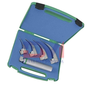 Instrument de diagnostic Ensemble standard de laryngoscope McIntosh Instruments chirurgicaux ORL en acier inoxydable allemand de Delta Med Surgical - Product Image 3