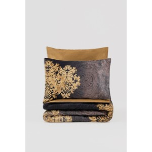 Jadira Beige Luxury Double Satin Duvet Cover <b>Set</b> 4-Piece Cotton King Queen Sizes Floral for Home Bedding <b>Comforter</b> Wedding - Product Image 2