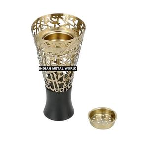 Premium Quality Modern Traditional Decor Hammered Metal Mabkhara <b>Incense</b> Holder Bakhoor Burner Aromatherapy Diffuser - Product Image 5