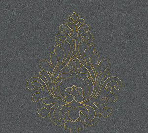 Almanya'da yapılan özel duvar kağıdı panelleri şam gri siyah altın olmayan dokuma Premium kumaş duvar kağıdı dekor paneli-<span class=keywords><strong>3</strong></span>,20x0,70 m - Product Image 3