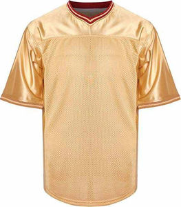 Venta al por mayor de poliéster de alta calidad personalizado sublimación logotipo en blanco Color sólido Jersey últimos diseños hombres fútbol americano Jersey - Product Image 3