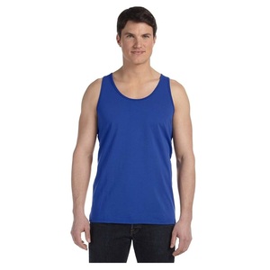 New Design Men's tank Top Solid Color 100% Cotton Single Jersey Sleeve Less Round Neck Men's tank Top From Bangladesh Best Price - Product Image 4
