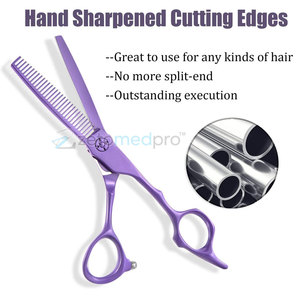 Men Women Single Thinning <b>Scissors</b> 30-40 Teeth <b>Hair</b> <b>Cutting</b> Styling Tool High Precision Single Thinning <b>Scissors</b> - Product Image 4