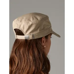 Custom Cotton Army <b>Cap</b> with <b>Flat</b> Brim for Promotional Merchandising - Product Image 6