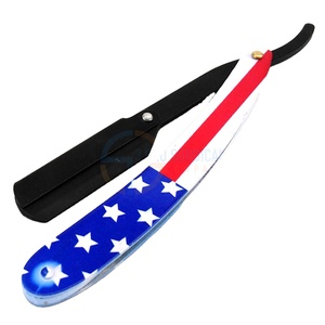 3Rasoirs droits de qualité Pro conçus pour un usage professionnel, construction en acier inoxydable, conception légère et facilité de contrôle - Product Image 1