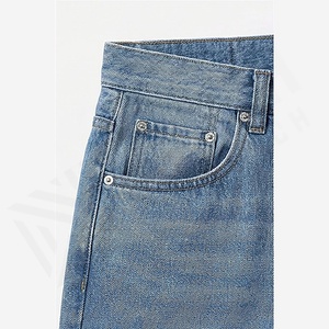 Pantalones Vaqueros de Mezclilla para Hombre, Estilo Vintage, de Alta Calidad, Corte Holgado, Rectos, Anchos, Personalizados al por Mayor - Product Image 5