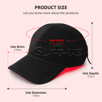 Cappello Terapeutico Portatile SunPlus con LED a Impulsi Rossi e Infrarossi 650Nm 680Nm 660Nm 850Nm per Capelli, Dispositivo Medico a Grado Professionale