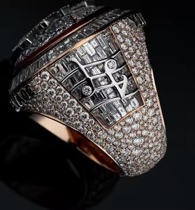 ขายดี VVS Moissanite แหวนฮิปฮอปชุบทอง/สีเหลืองรูปดาวเครื่องประดับสำหรับงานแต่งงานผู้ชายผู้หญิงแหวน - Product Image 6