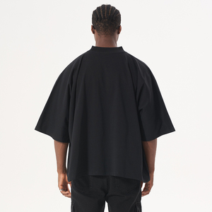 เสื้อยืดโอเวอร์ไซส์ Herren 180 แกรม เสื้อผ้าผู้ชาย ผ้าฝ้าย 95% สแปนเด็กซ์ 5% เสื้อยืดผู้ชายทรงบ็อกซี่ เสื้อยืดครอป - Product Image 5