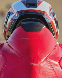 Combinaison de moto en cuir pour homme, manches longues, 400g, imperméable, toutes saisons, personnalisable, impression par transfert thermique, OEM - Product Image 2