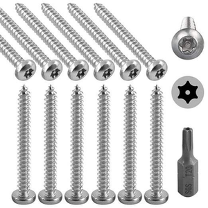สกรูหัวกลมสแตนเลส 304 สกรูเจาะตัวเอง สกรูเกลียวปล่อย M2 M2.3 M3 M4 M5 M6 - Product Image 1