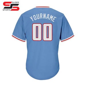 Jersey de béisbol hecho a medida dos botones cosido personalizado deportes Softball Jersey para hombres - Product Image 3