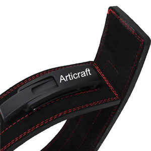 Cinturones de palanca de levantamiento de pesas de cuero de vaca personalizables de alta calidad suministrados de fábrica gimnasio Fitness entrenamiento soporte de cintura entrenamiento - Product Image 5