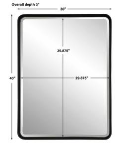 Black Metal Luxury <b>Rectangular</b> Wall <b>Mirror</b> Household Hotel Apartment Living Room Bedroom Hallway Wall Decoration Dressing <b>Mirror</b> - Product Image 3