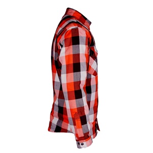 Chemise en flanelle pour homme, 100% coton, manches longues, fermeture à un bouton, respirante, anti-boulochage, protections en maille - Product Image 4