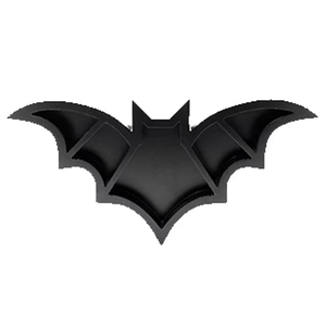 Estantes negros de estilo murciélago de madera bohemio personalizados, decoración moderna para el hogar Wabi-Sabi para regalos de fiesta - Product Image 5