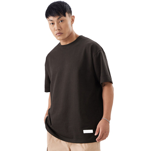 เสื้อยืดผ้าฝ้ายโอเวอร์ไซส์ของผู้ชายเสื้อสเวตเตอร์ออกแบบโลโก้ออกแบบได้ตามต้องการป้องกันการเกิดขน - Product Image 6