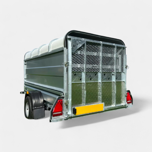 Top Quality 8ft x 4ft Mini Livestock Box Trailer with Fenced Rear Loading Ramp - Product Image 5