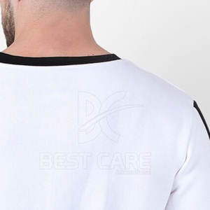 Sudadera con capucha de invierno ajustada para hombre, Sudadera negra de lana pesada de alta calidad hecha a medida con patrón de diseñador, teñido liso - Product Image 6