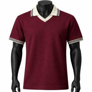 Camiseta Polo Personalizada para Hombre, Algodón y Poliéster, Manga Corta, Estilo Casual, Diseño Retro, Proveedor al por Mayor OEM ODM - Product Image 1