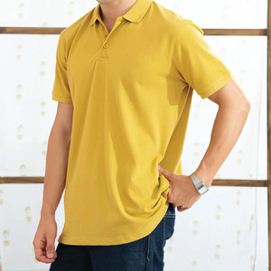 Polo en coton vierge de haute qualité pour hommes, logo personnalisé en gros, uniforme de golf décontracté, chemises polo respirantes anti-boulochage pour hommes - Product Image 5