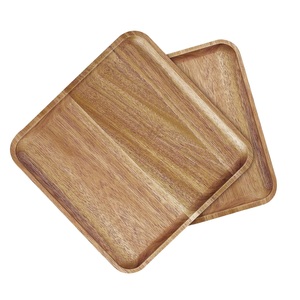 Plateau de service en bois artisanal pour fruits, aliments et desserts, grande taille, qualité supérieure, bois naturel, plateau à fruits pour table de mariage, personnalisation possible - Product Image 2