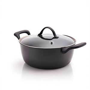 Classic Style 16cm <b>Small</b> Stock <b>Pot</b> with Single Handle Transparent Glass <b>Lid</b> and Chrome 420 20 for Gas and Induction Stove - Product Image 2