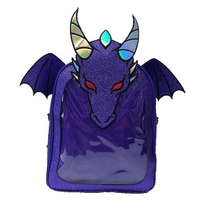 <span class=keywords><strong>Sac</strong></span> à dos personnalisé en Pu à haute capacité avec broderie de <span class=keywords><strong>Dragon</strong></span> - Product Image 2