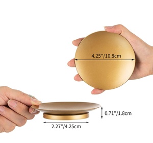 เชิงเทียนแบบเรียบง่ายฐานเทียนสีดำด้านแบบทนทานแท่นวางเทียนตกแต่งแบบเสาไฟที่ทันสมัย - Product Image 5