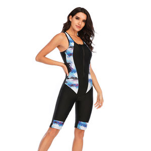 Traje de Baño de una Pieza sin Mangas para Mujer, Impresión Digital por Sublimación, Spandex, Protección UV, Secado Rápido, Ecológico - Product Image 3