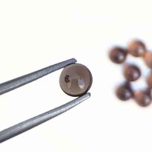 หินควอทซ์สโมคกี้ธรรมชาติคุณภาพสูงขนาด5มม. 10มม. 12มม. พลอยแบบหลวมสำหรับทำเครื่องประดับสร้อยคอทำมือ - Product Image 2