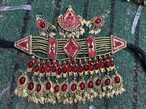 Style traditionnel afghan collier boucles d'oreilles ensemble vente chaude nouveaux bijoux anciens colliers faits à la main boucles d'oreilles ensembles de bijoux - Product Image 2