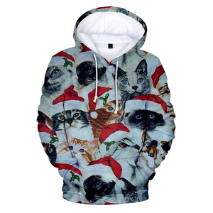 Sudadera con capucha con estampado de calavera unisex novedad calavera Hip Hop personalidad sudadera disfraces de fiesta de Navidad y Halloween - Product Image 6