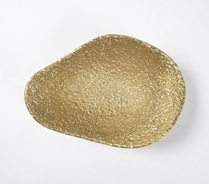 Bol décoratif en aluminium doré martelé, durable, laqué, décoration moderne pour la maison, centre de table, présentoir à fruits - Product Image 3