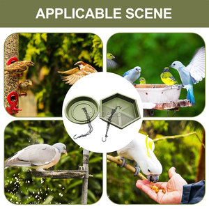 Vente en gros personnalisé Mangeoire à <span class=keywords><strong>oiseaux</strong></span> suspendue en plastique pour jardin extérieur sauvage Bain d'<span class=keywords><strong>oiseaux</strong></span> suspendu et décoration de jardin et de cour pour la maison <span class=keywords><strong>Oiseaux</strong></span> - Product Image 6