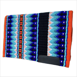 Almohadillas de sillín de lana occidentales hechas a mano auténticas con acabado Premium para espectáculos - Product Image 1