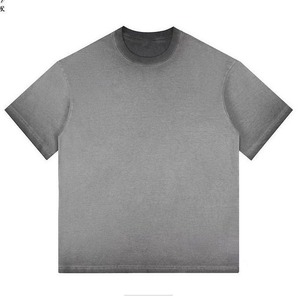 T-shirt couleur délavée à l'acide T-shirt délavé à l'acide surdimensionné pour hommes T-shirt délavé pour hommes - Product Image 2