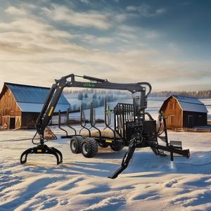 <span class=keywords><strong>Force</strong></span> de levage pleine longueur Base robuste télécommandée de 1.1 tonnes Grappin rotatif compact Chargeur de grumes et remorque avec frein à <span class=keywords><strong>air</strong></span> - Product Image 2