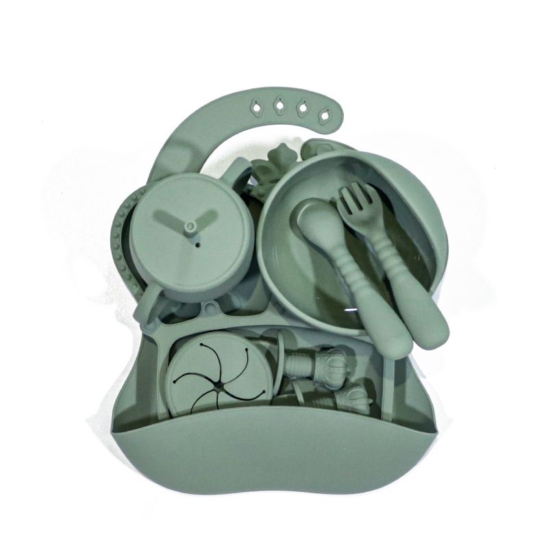 Olive Green 9-Piece Set