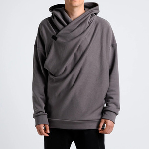 เสื้อฮู้ดแฟชั่นโอเวอร์ไซส์สำหรับผู้ชายทรงโอเวอร์ไซส์ผ้าฟลีซนุ่มใส่สบายปรับแต่งโลโก้ได้ - Product Image 1